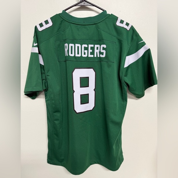 Nike NFL On Field New York Jets Aaron Rodgers #8 Men’s Jersey Size XL Green - Picture 2 of 6
